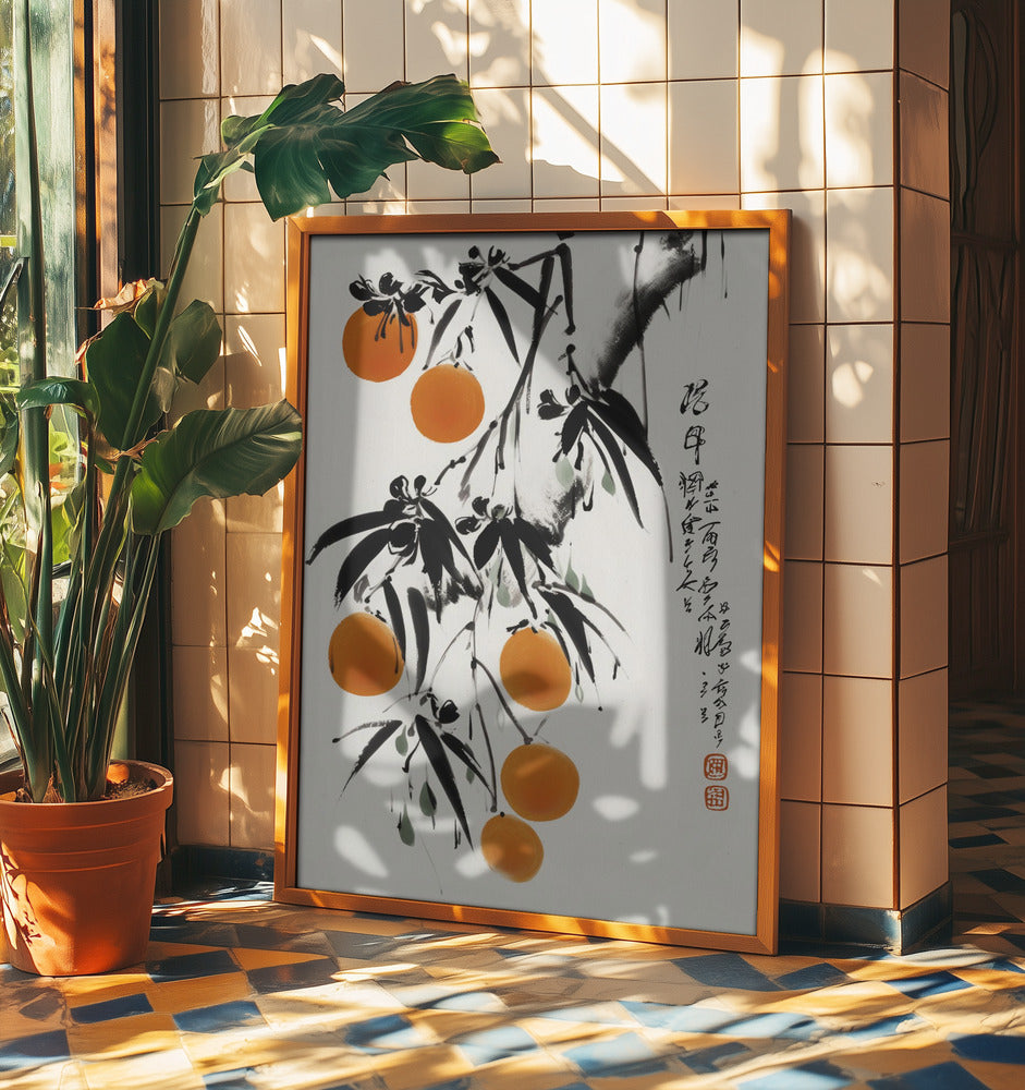 Japanische Orangen | Poster - Kunstdruck