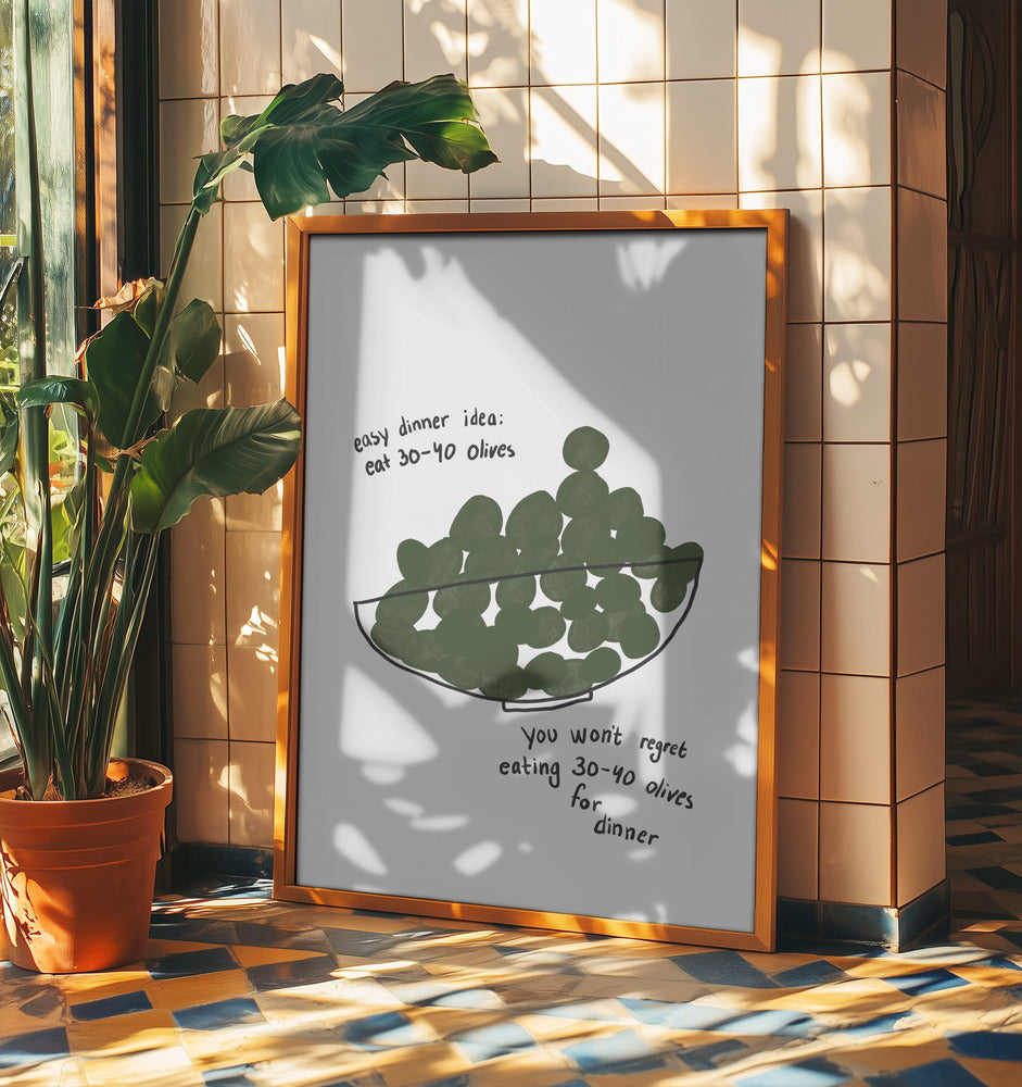 Oliven-Dinner-Delikat | Poster