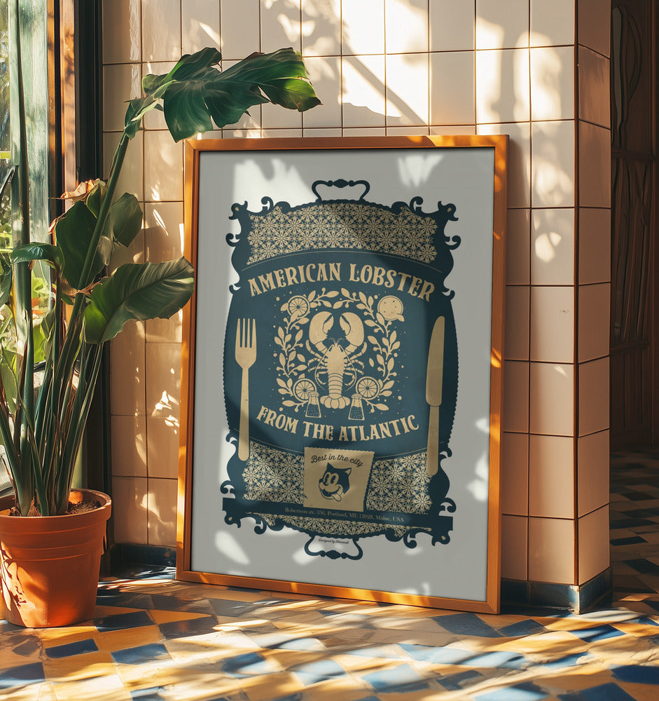 Barocktryck med hummer | Poster