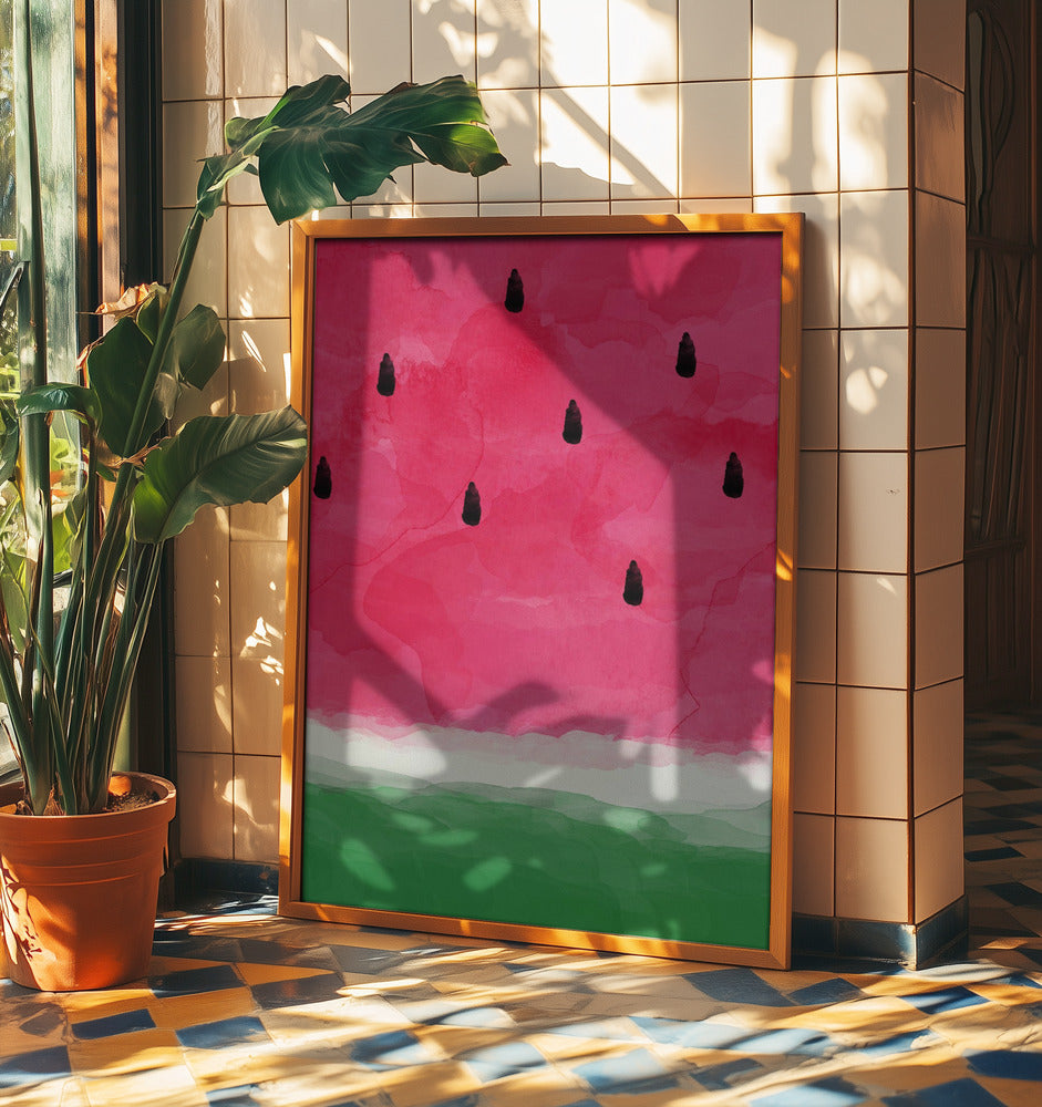 Watermelon Abstract A0 | Poster