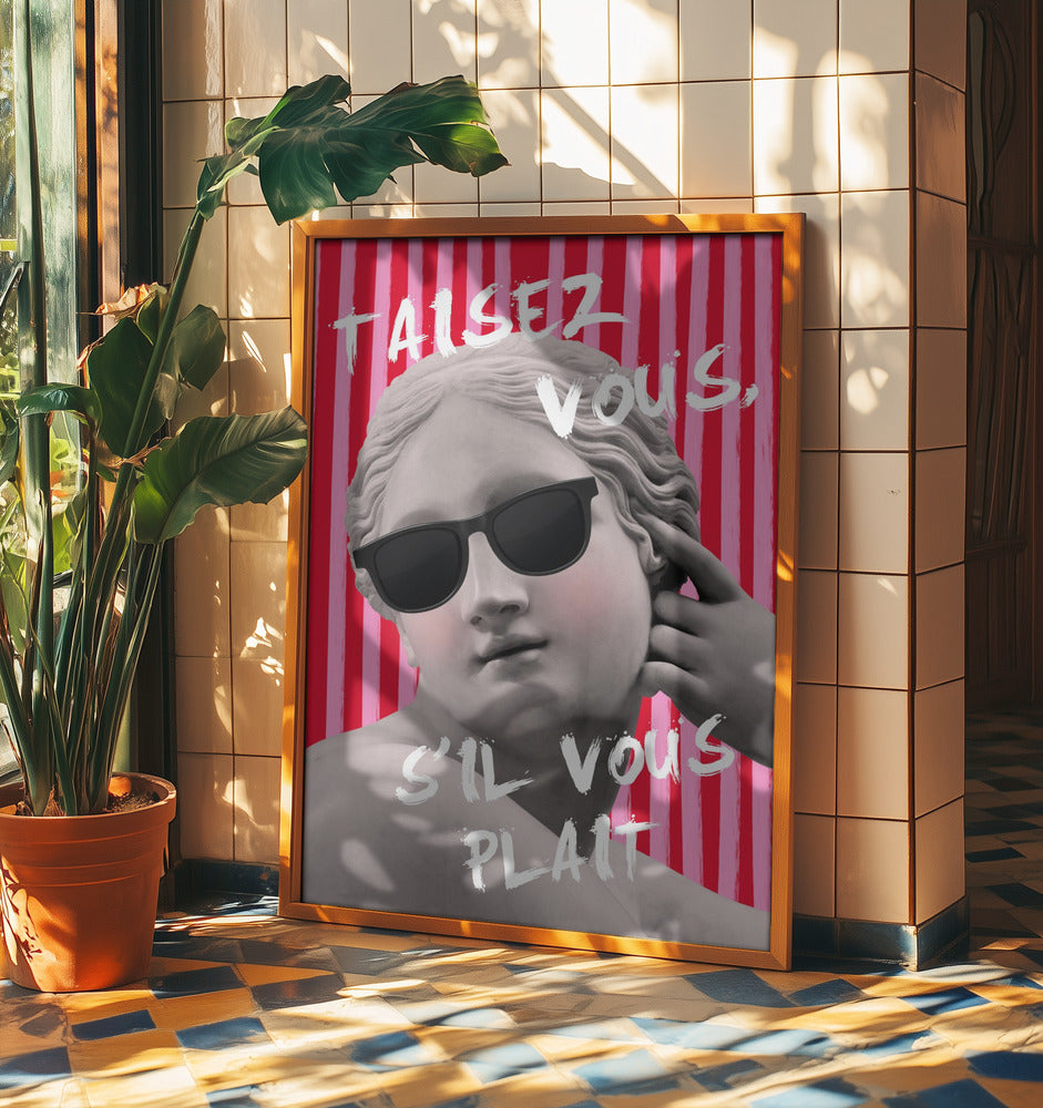 Rosa och rödrandig Venus | Poster