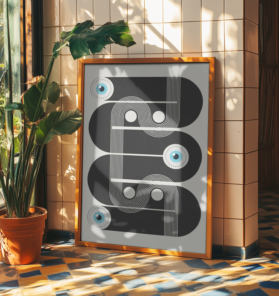 Geometriska onda ögon | Poster