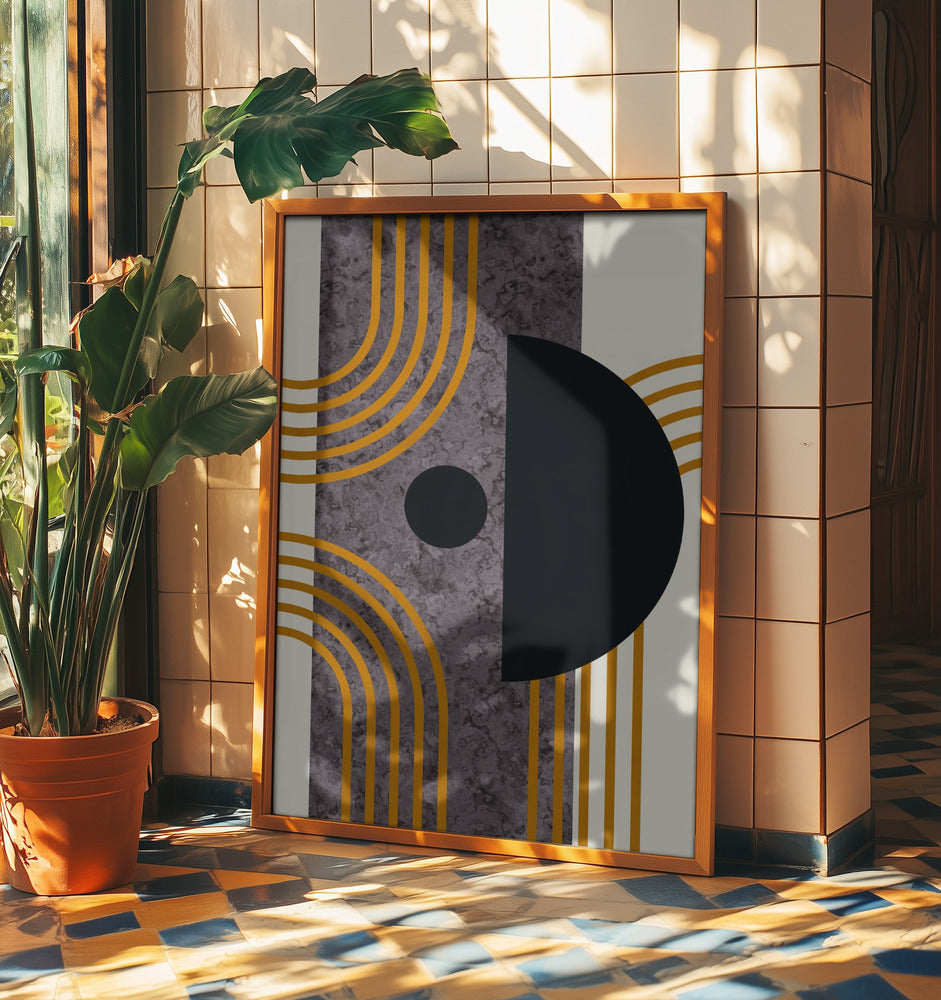 Marble Mid Century Composition | Poster