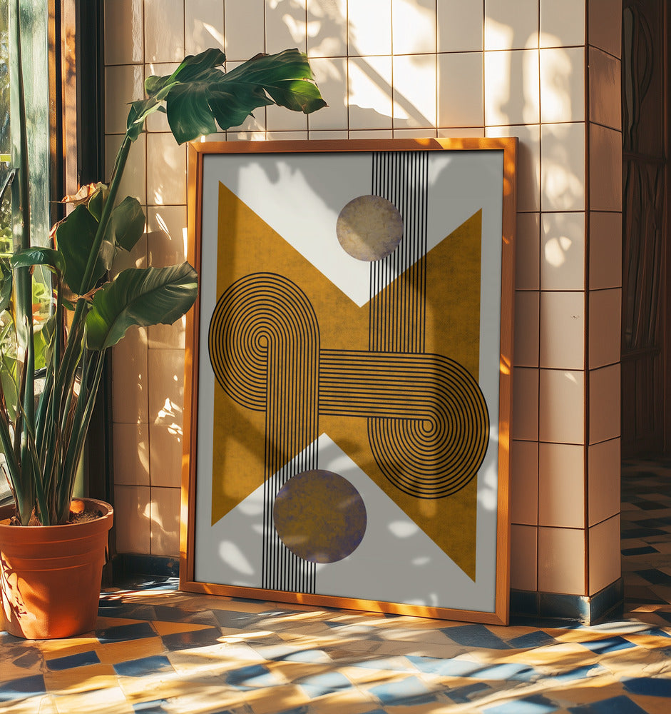 Texturerad komposition från mitten av århundradet 4 | Poster