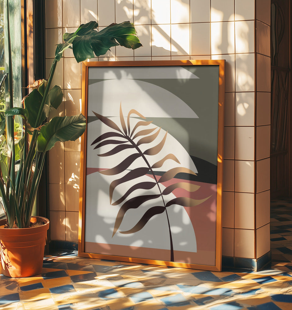 Glowing Palm Leaf | Poster