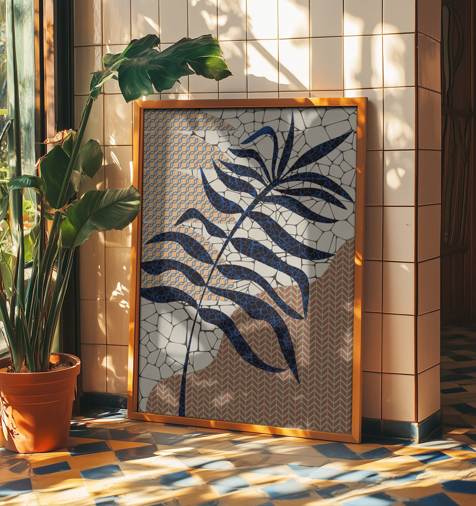 Palmbladmosaikdesign | Poster