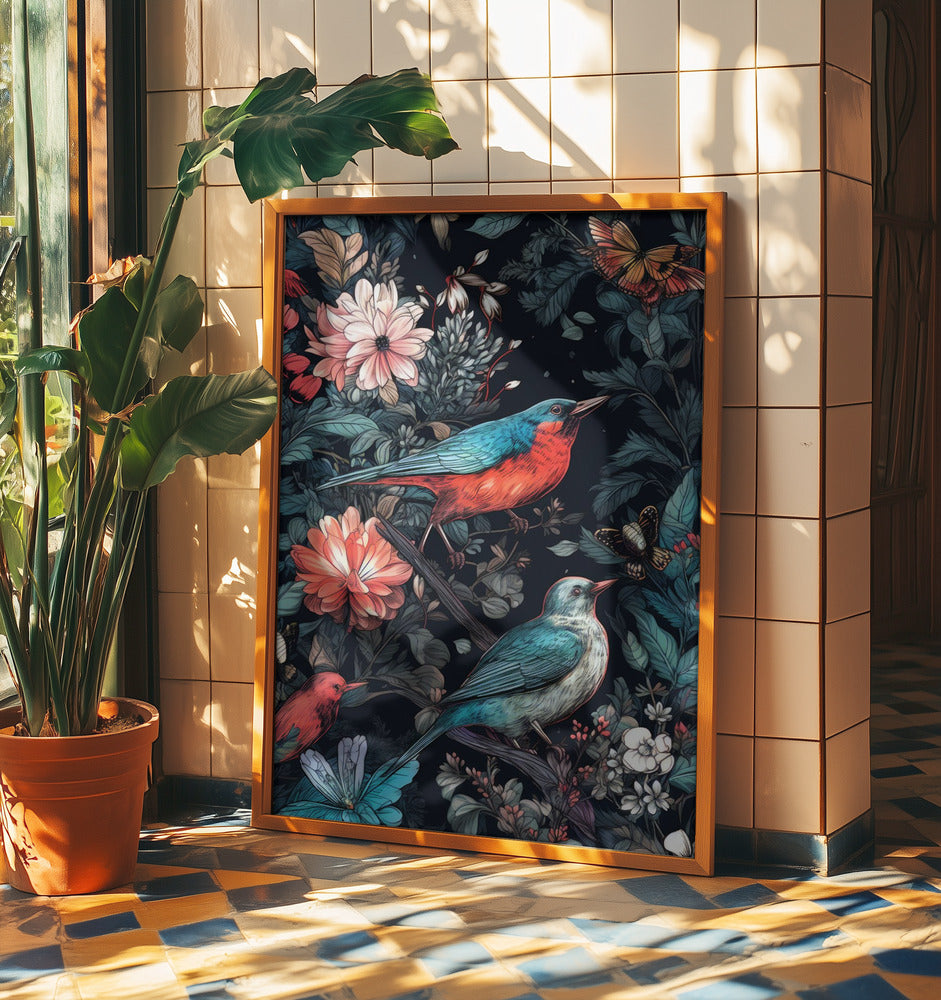 Flowers and birds 20 | Poster