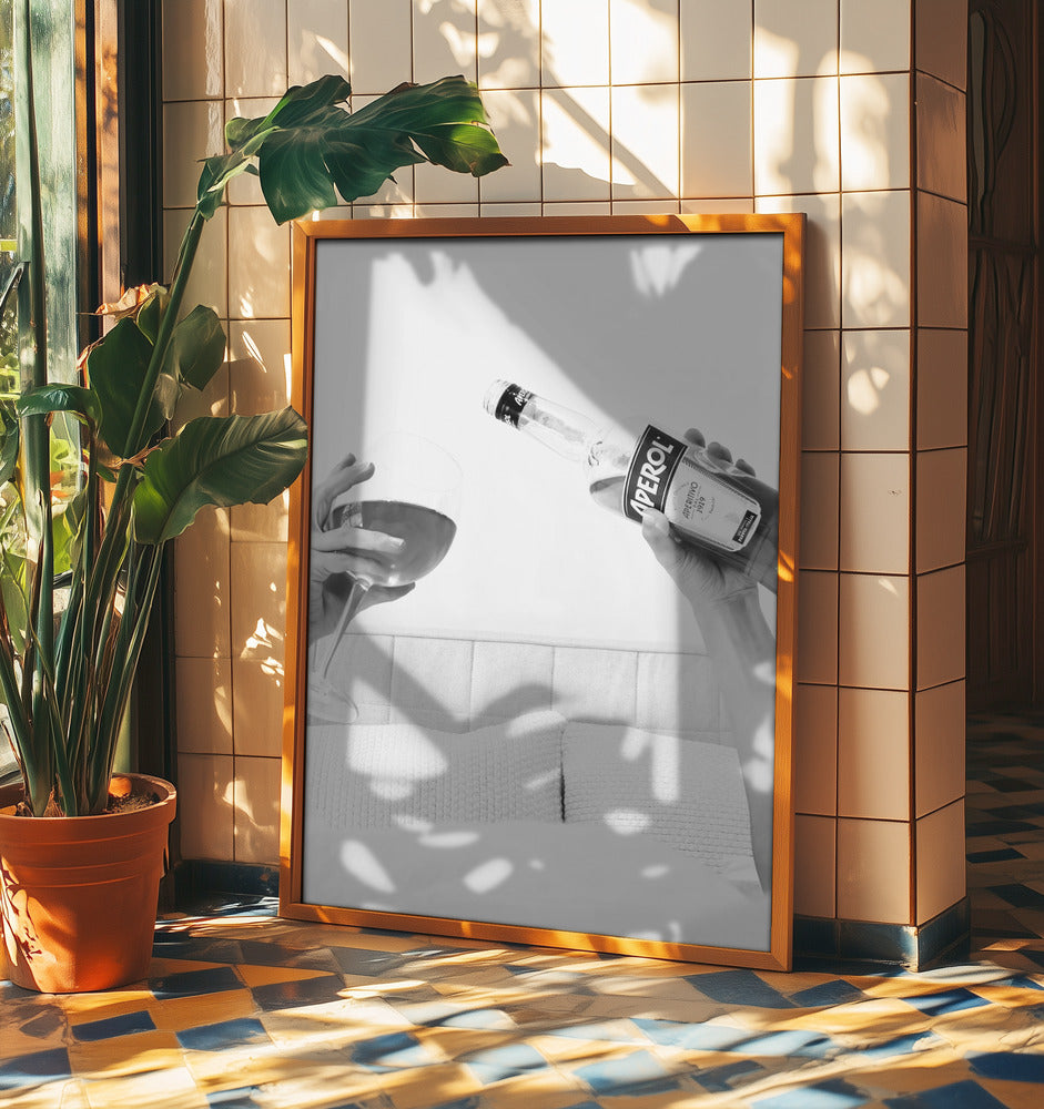 Aperol In Bed Close | Poster