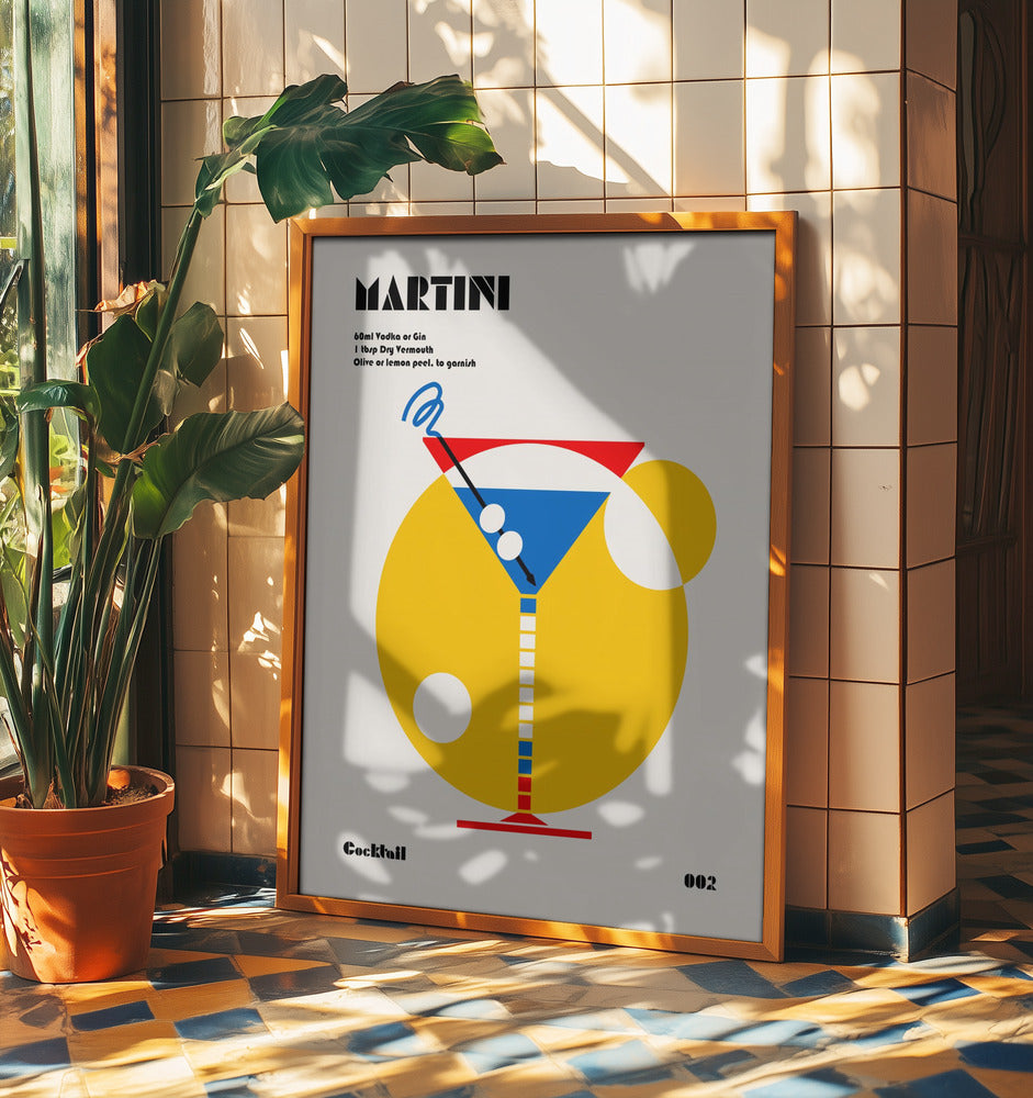 Martini Bauhaus-cocktail | Poster