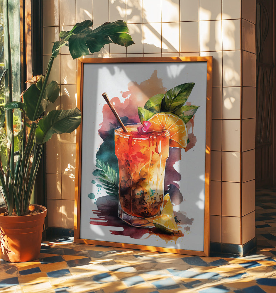 Drycker med cocktail | Poster