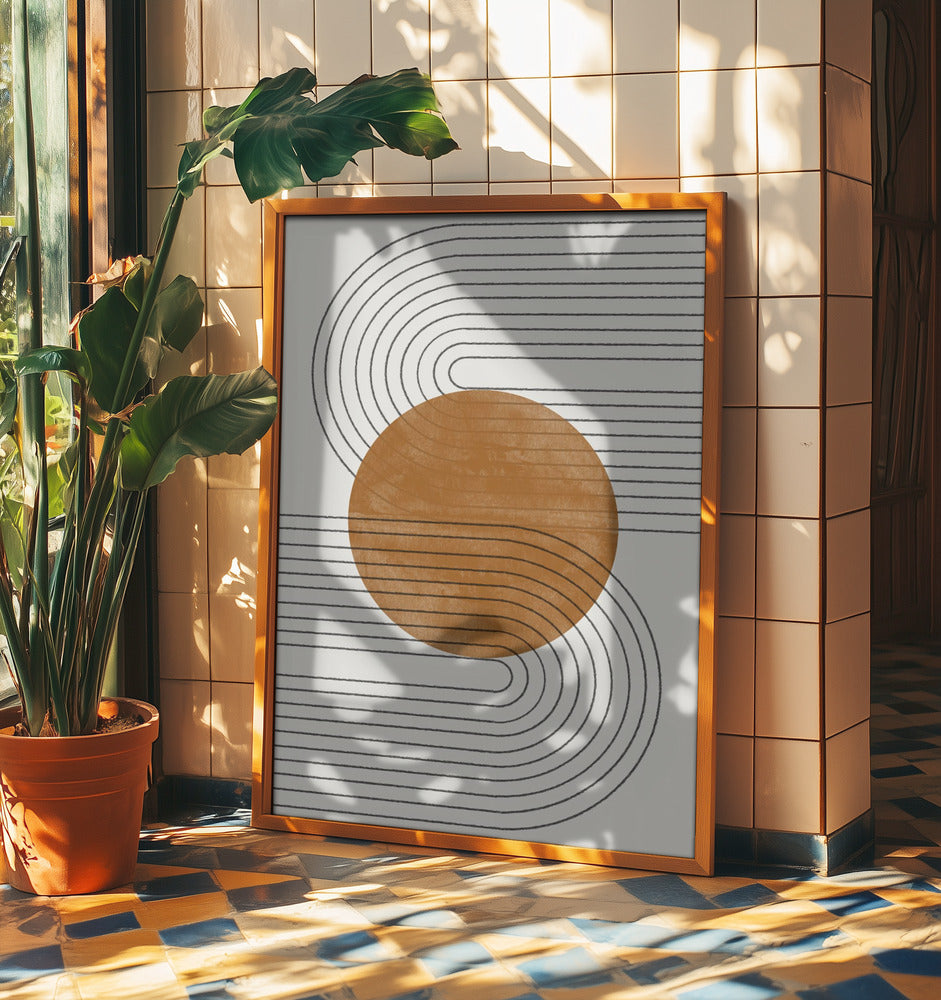 Équilibre Beige et Marron N°3 | Posters - Affiche Artistique