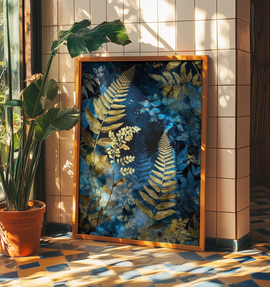 Vibrant Garden and ferns 3 | Poster