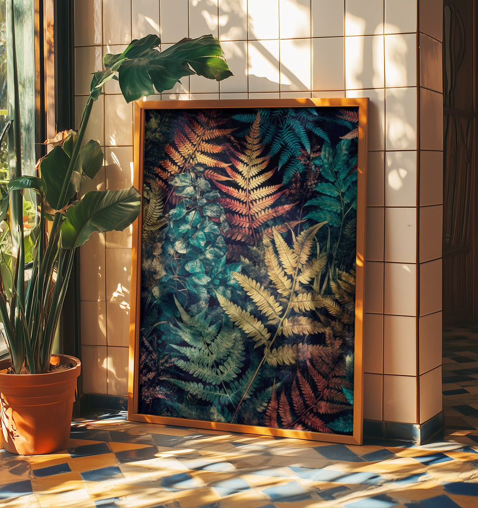 Vibrant Garden and ferns 4 | Poster