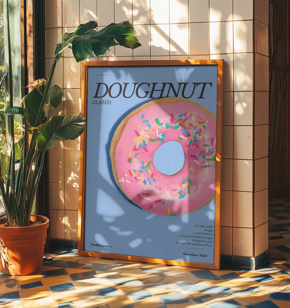Rosa glasyrmunk | Poster