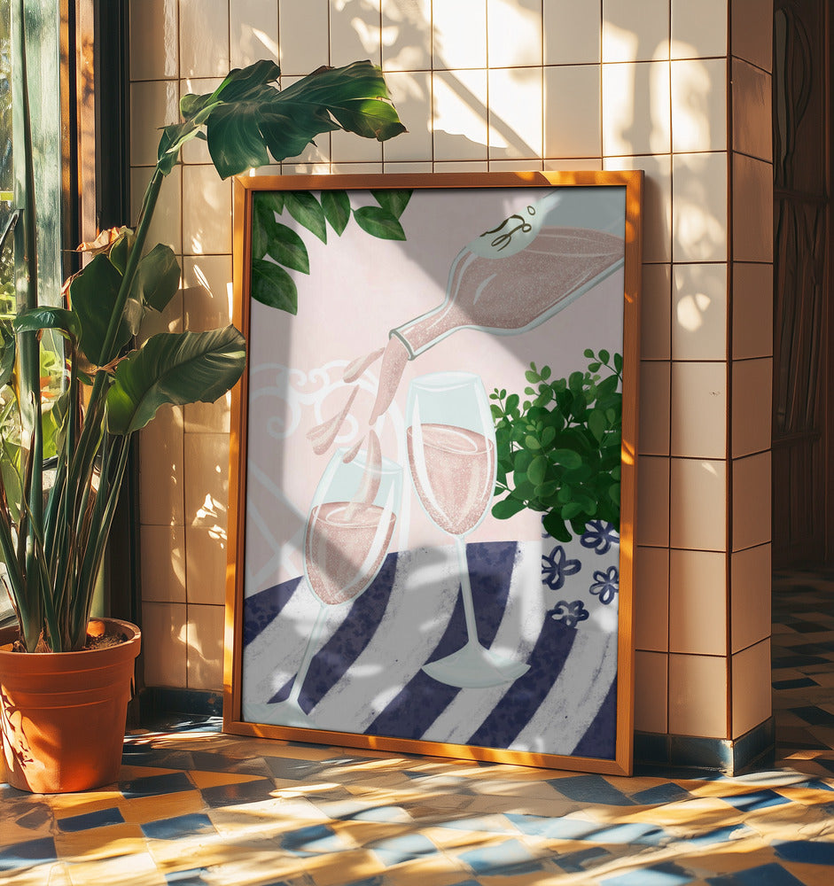 Mousserande rosé | Poster