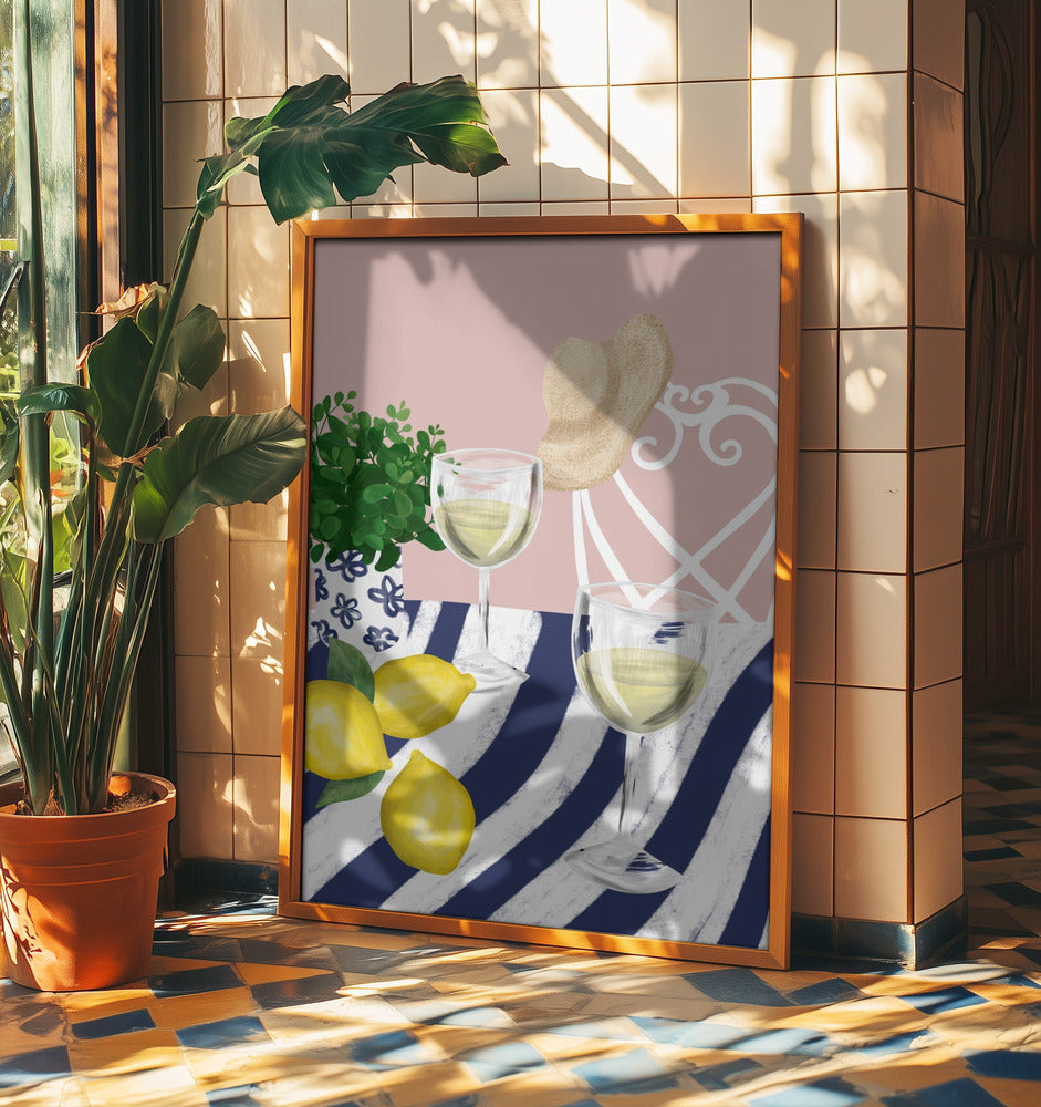 Vitt vin för två | Poster