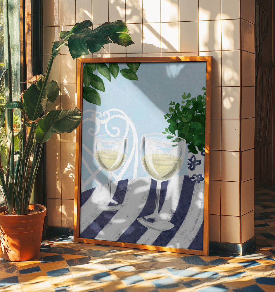 Vitt vin under trädet | Poster