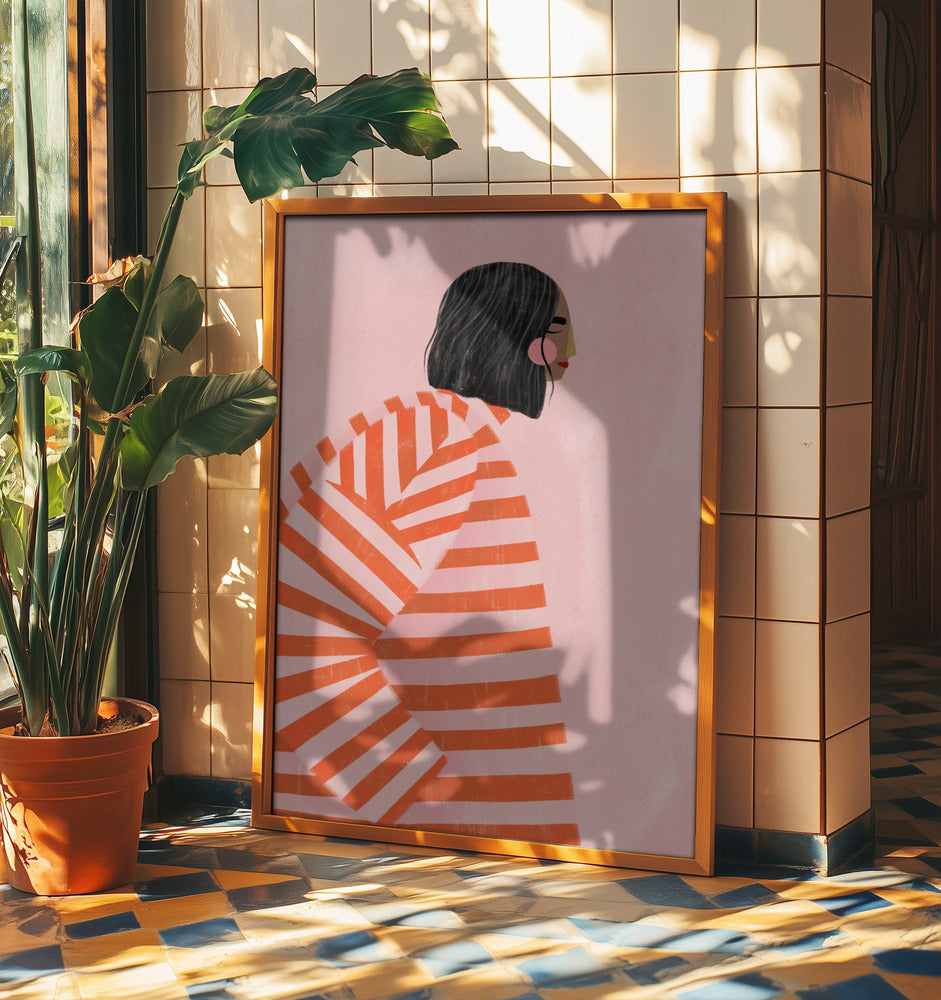 The Woman With the Orange Stripes | Poster