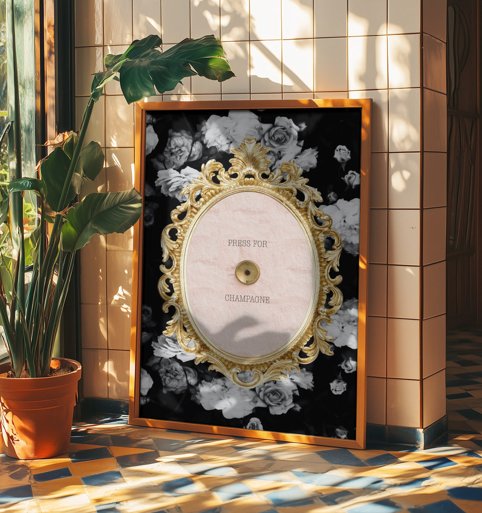 Champagnemörkblommig Ratio2x3 | Poster
