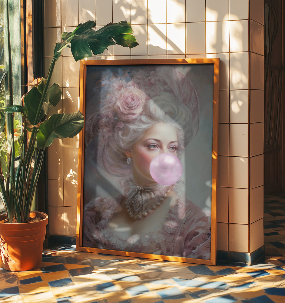 Pastellfärgad Marie Antoinette Bubble-Tuggummi | Poster