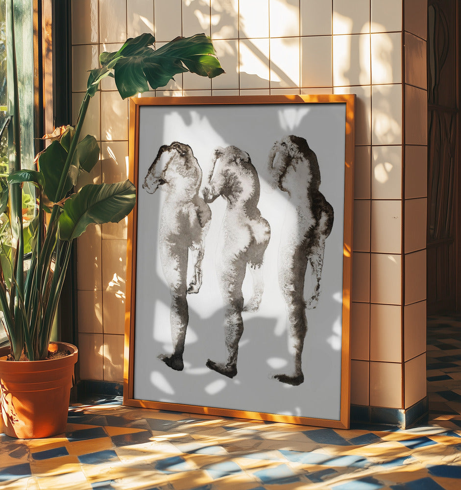 Figurstudie 3x (efter Muybridge) | Poster