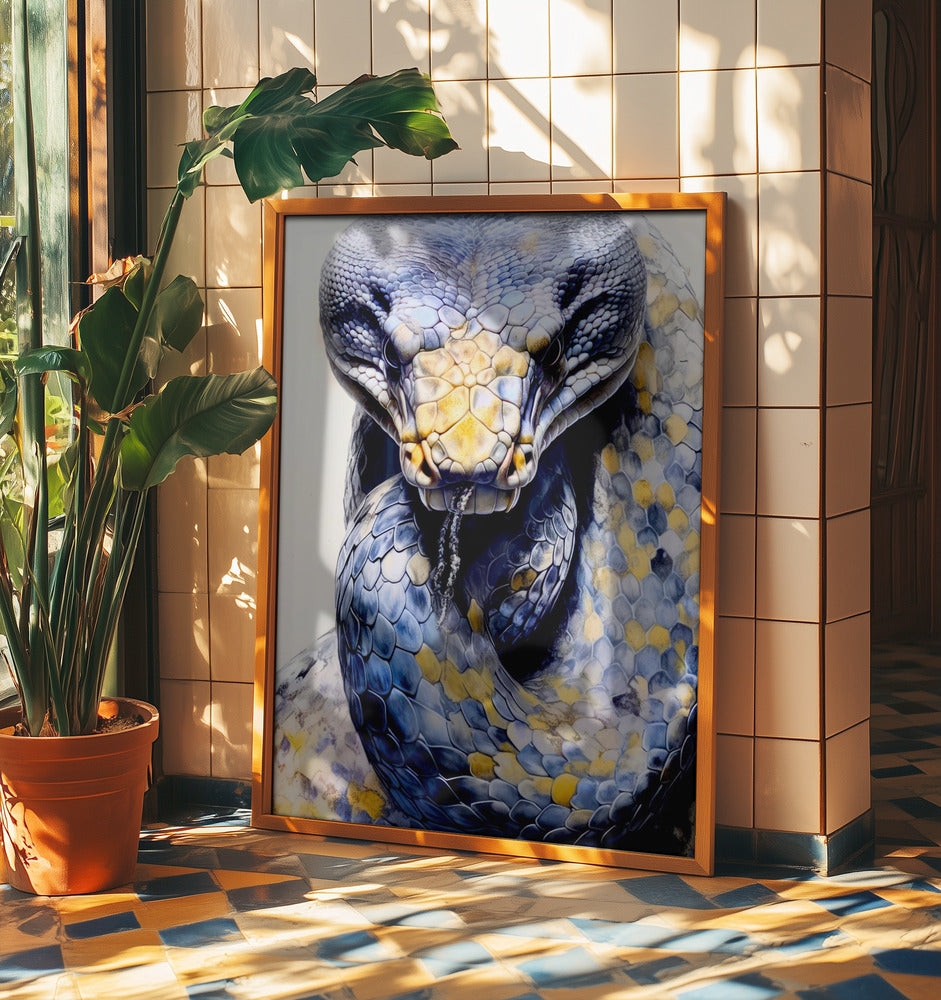 Orm akvarell djurkonst | Poster