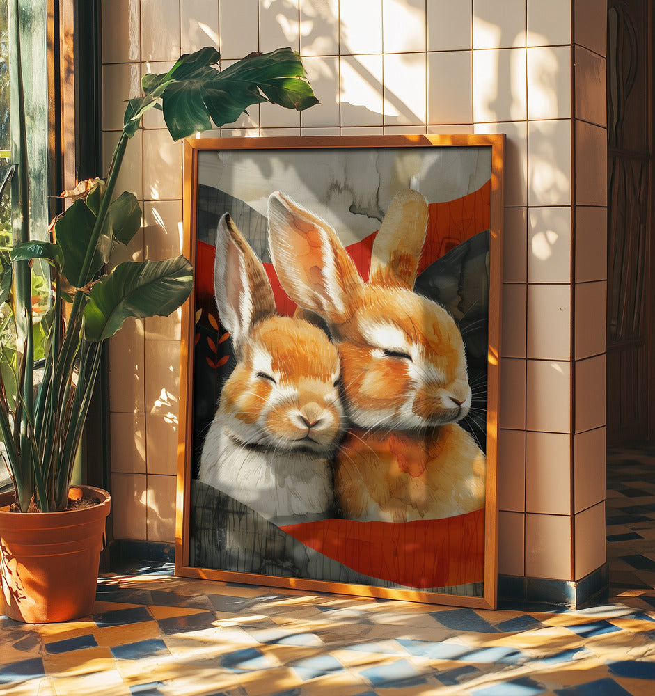 Hase Aquarell Tierkunst 3 | Poster