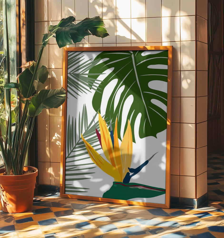 Monstera och palma | Poster