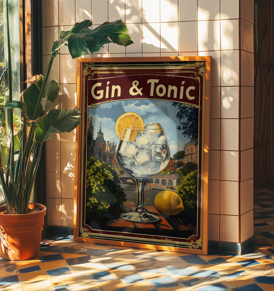 Gin & Tonic Vintage | Poster