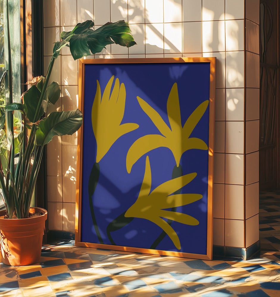 Golden Petals Glow | Poster