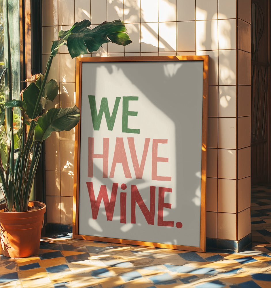 Typografitext "Vi har vin" | Poster