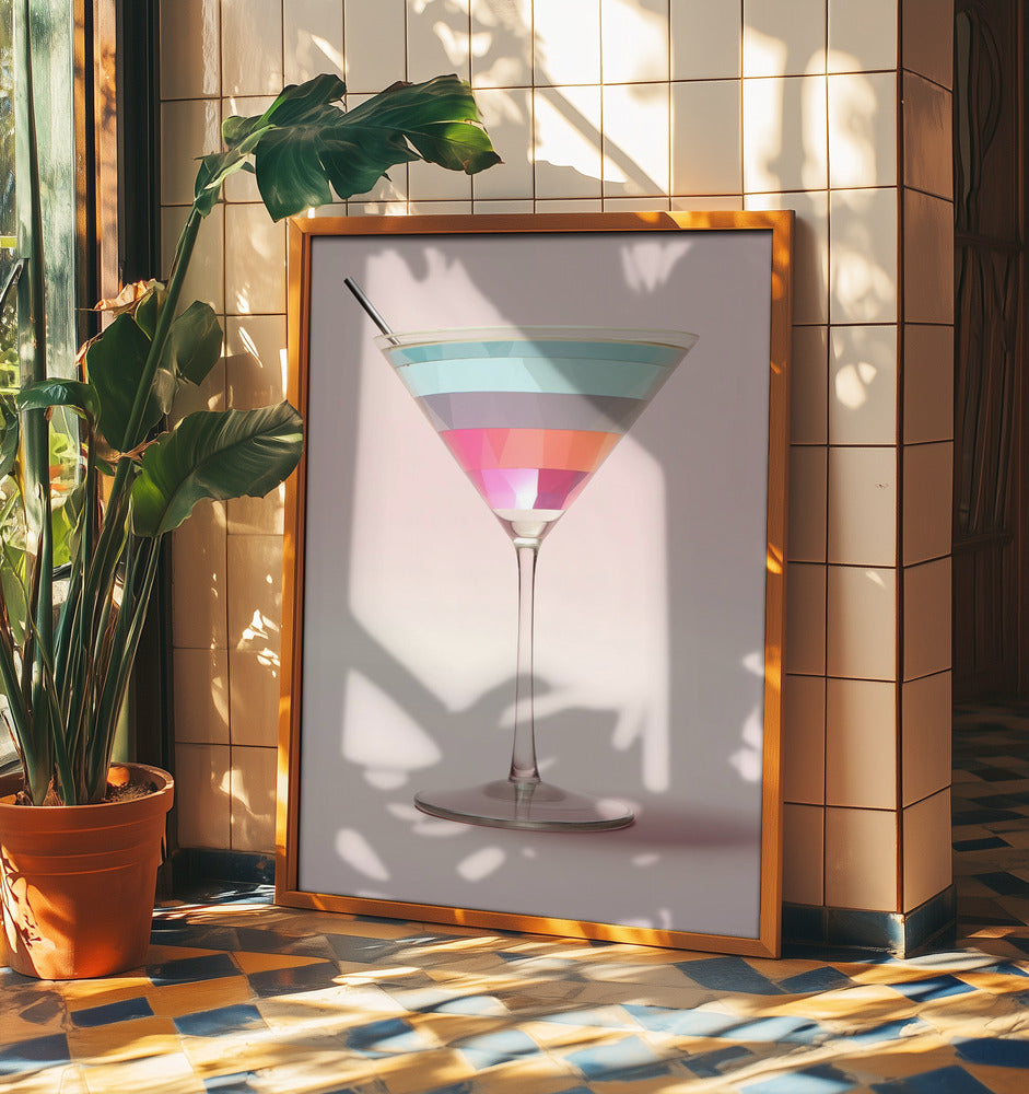 Striped Martini | Poster
