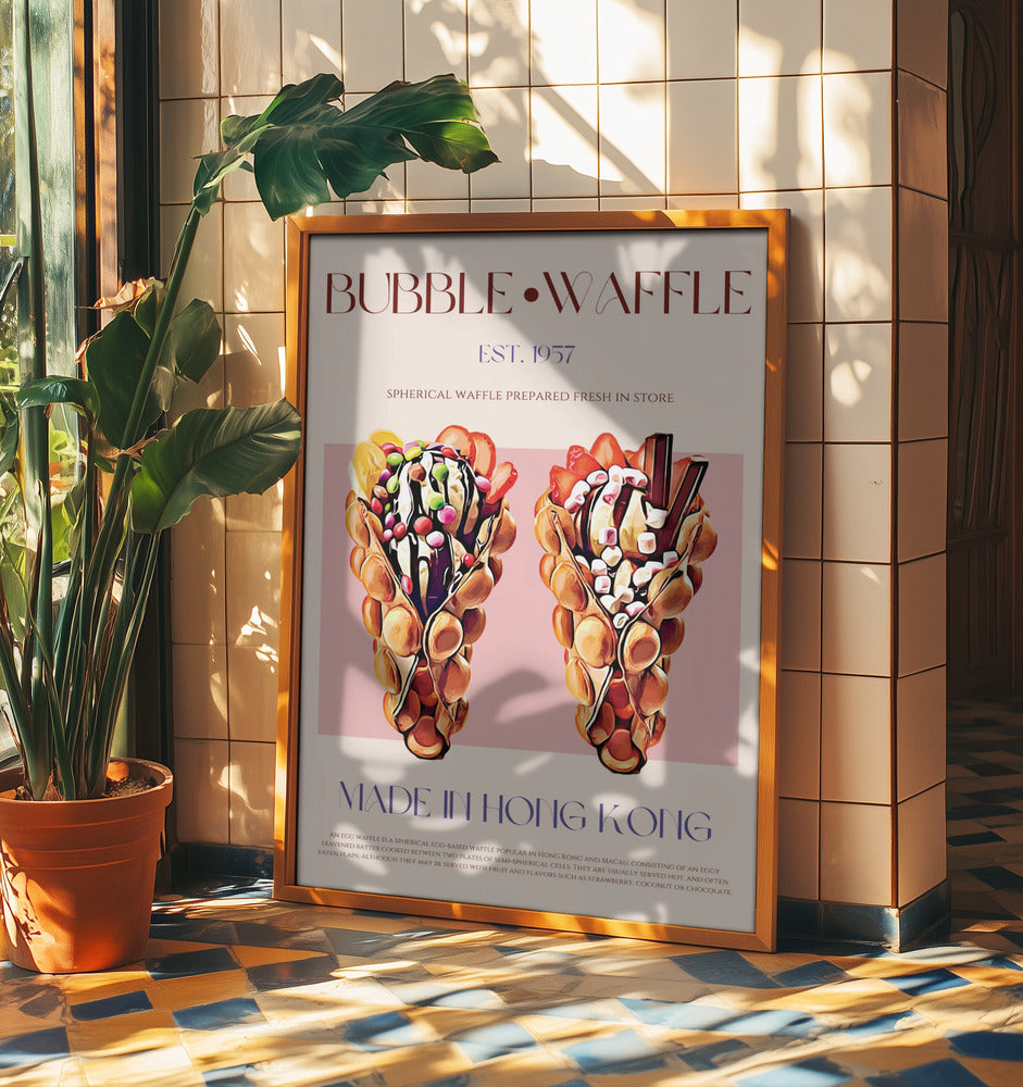 Bubbelvåffelglädje | Poster