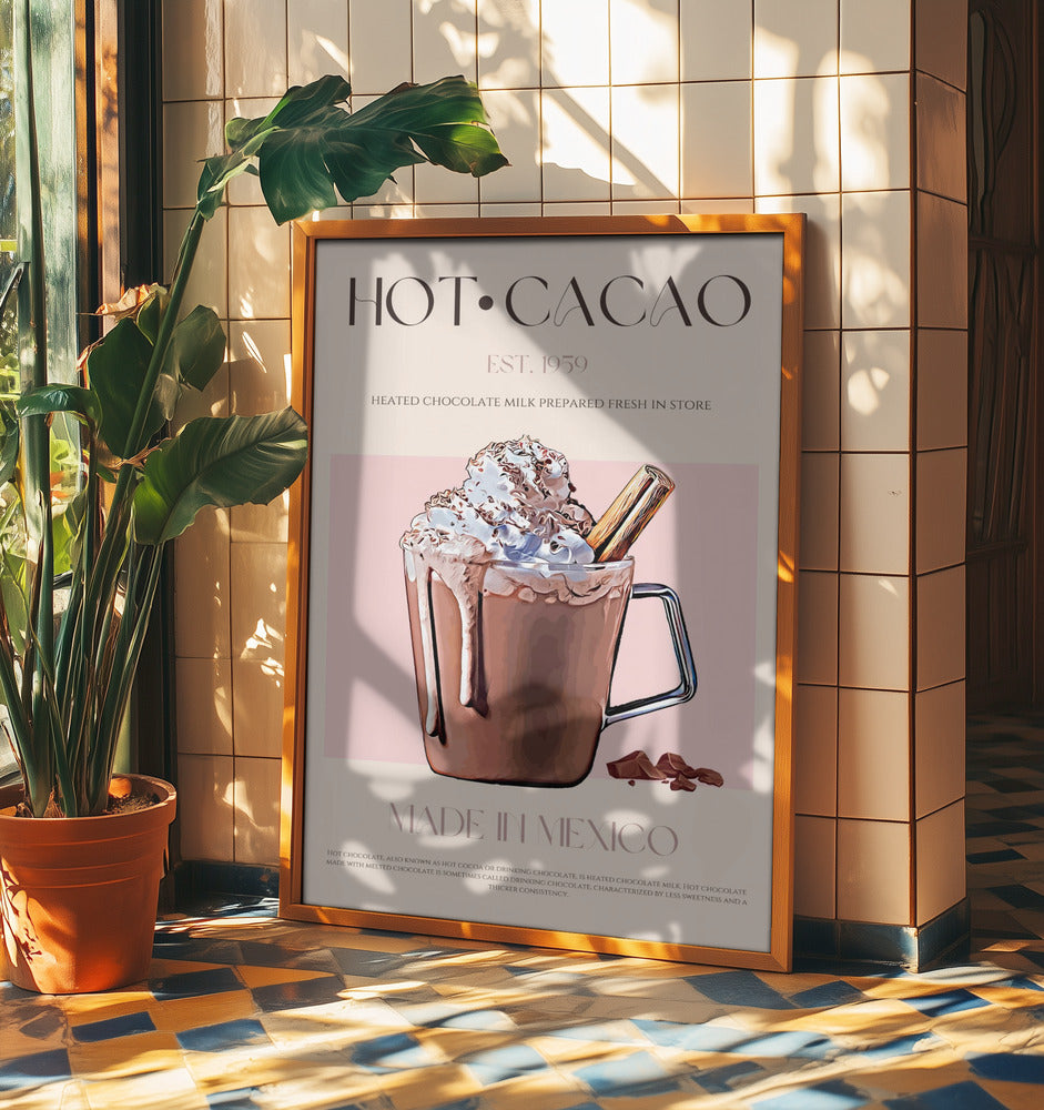 En mugg krämig varm kakao | Poster