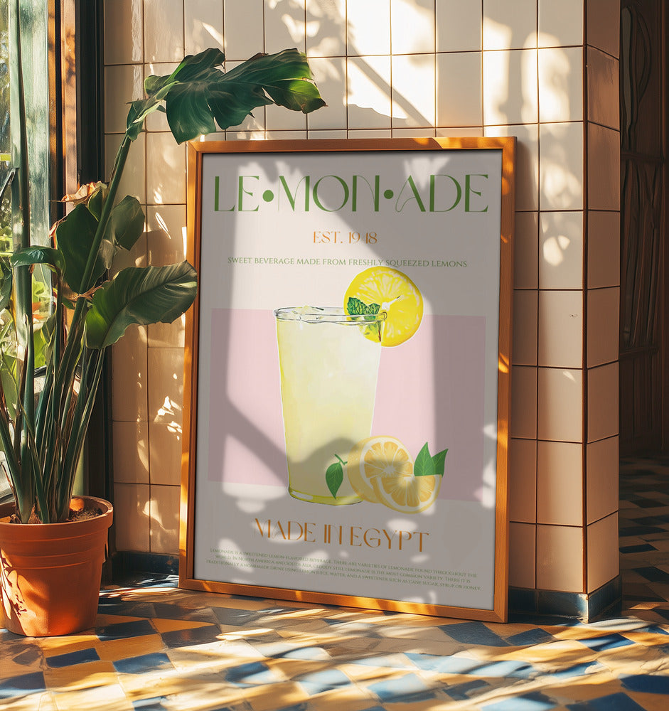 Uppfriskande glas lemonad | Poster