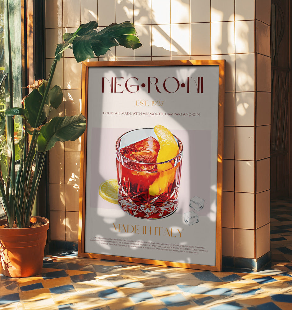 Negroni Delight | Poster