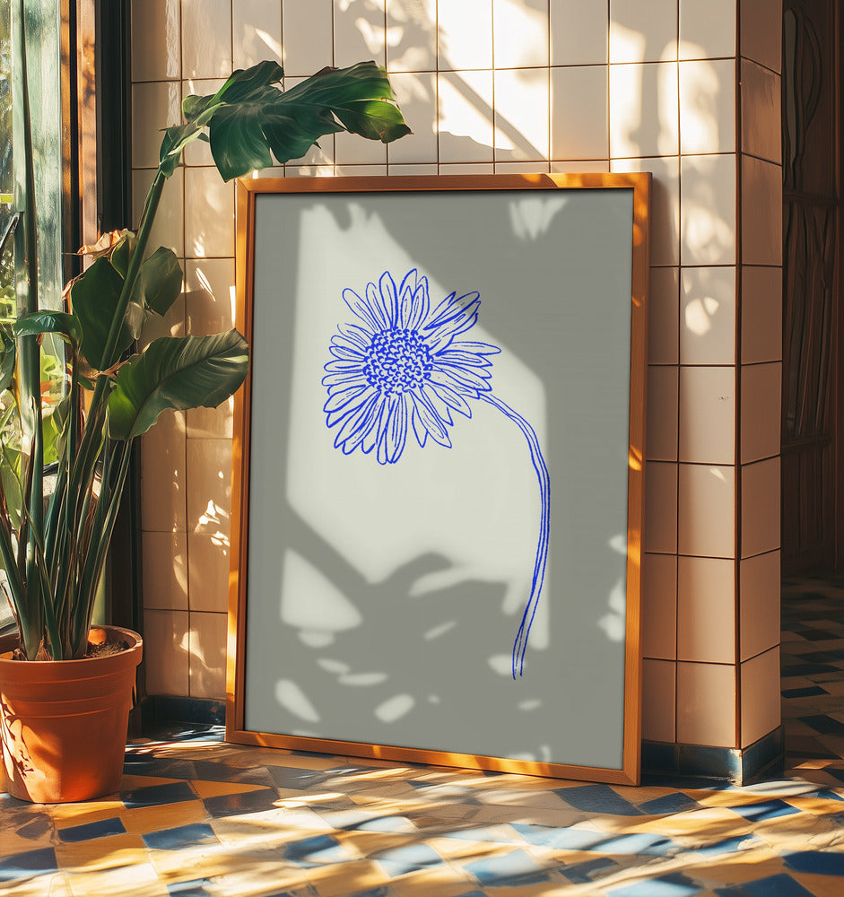 Blue Blossom Sketch | Poster