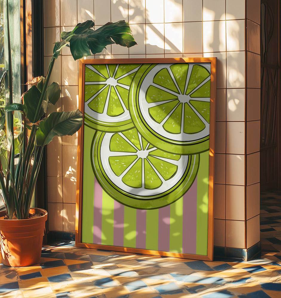 Lime On Pink | Poster