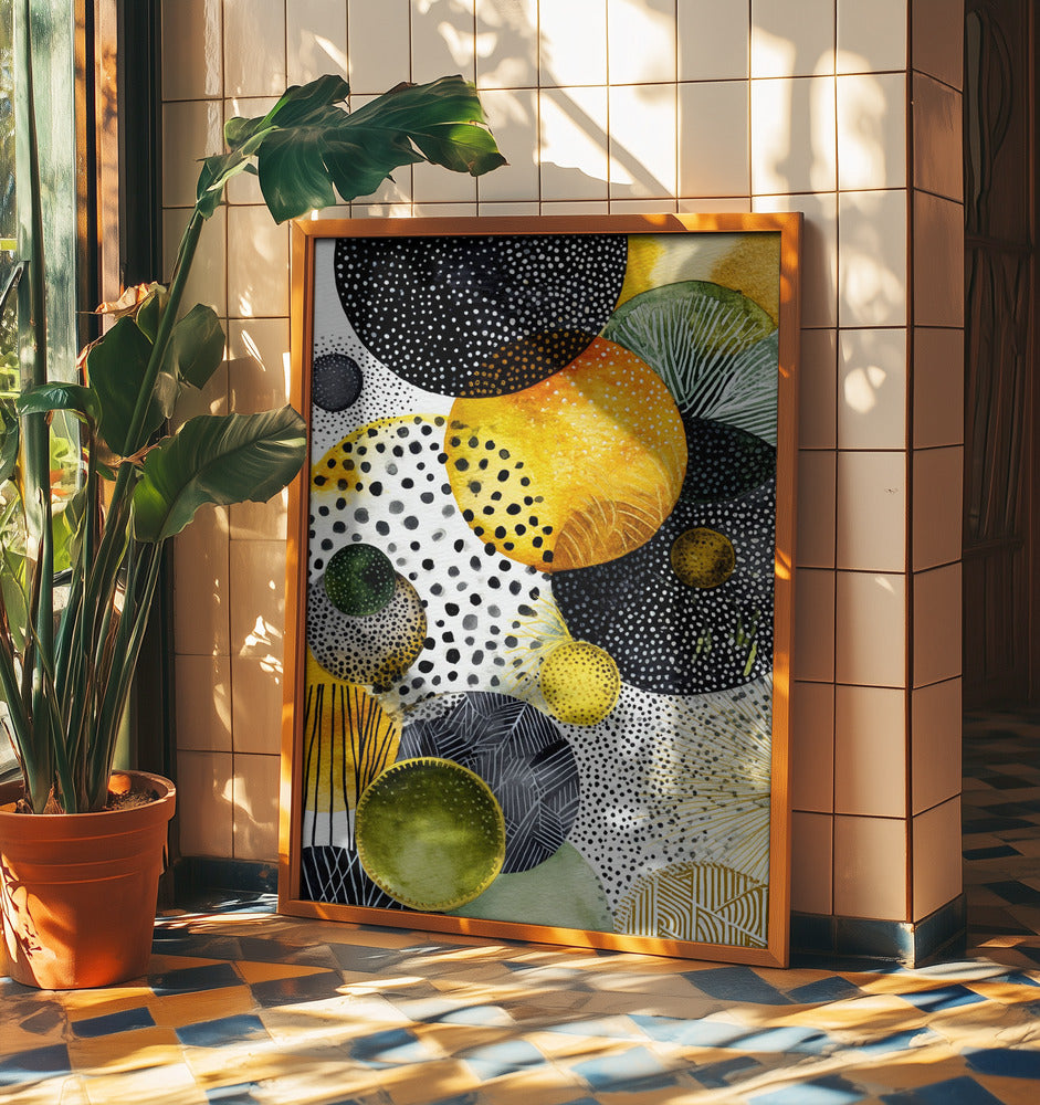 Composition with Overlapping Circles | Poster