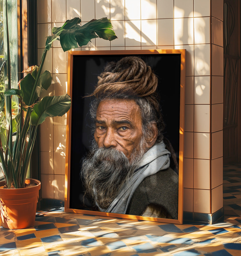 Porträtt av en Sadhu... | Poster