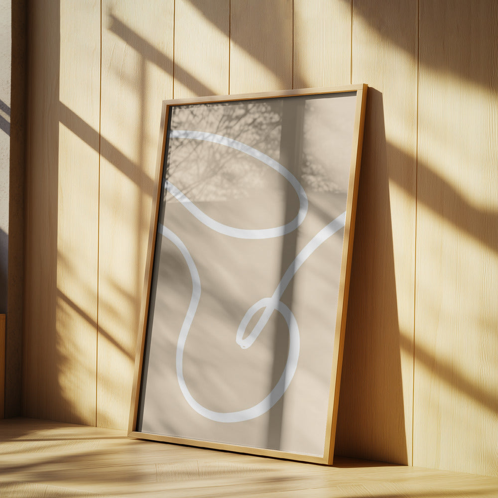 Beige linjer 02 | Poster