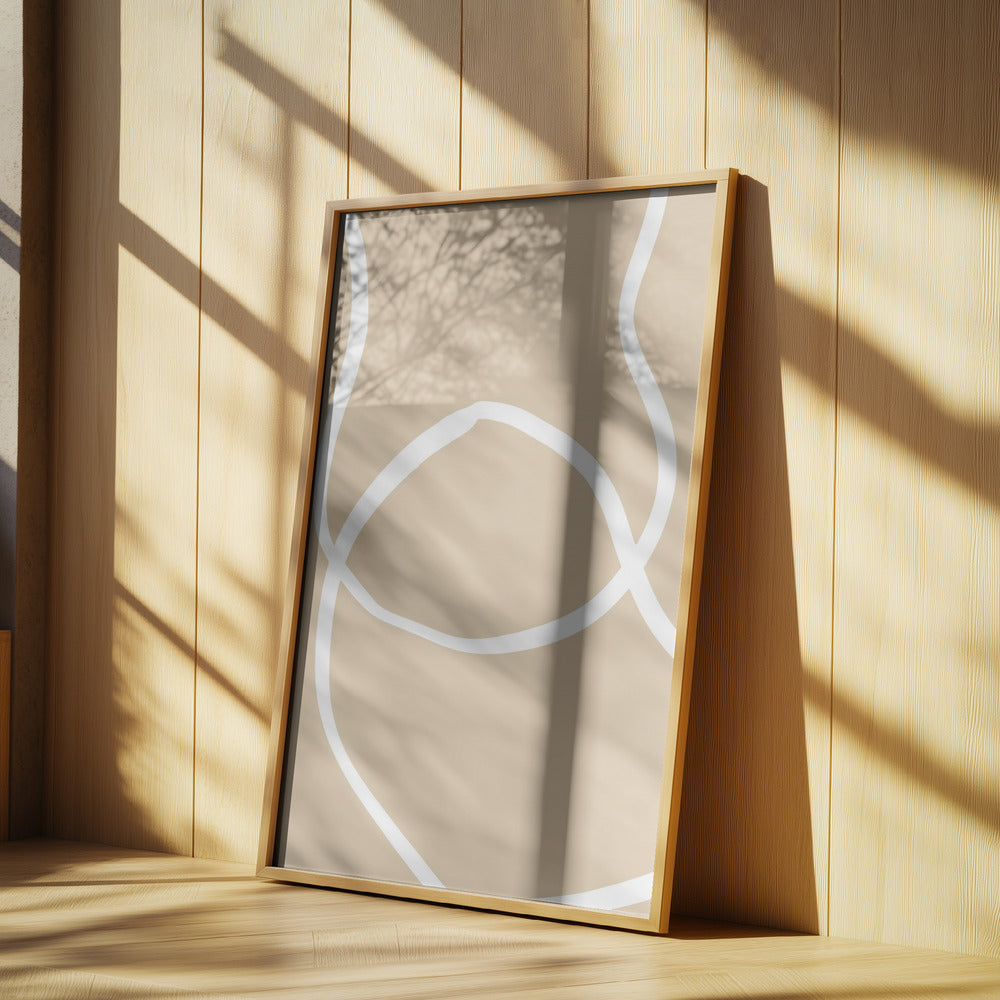 Beige linjer 04 | Poster