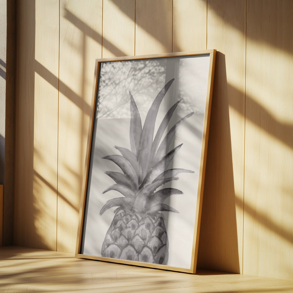 Tinte Ananas | Poster - Kunstdruck