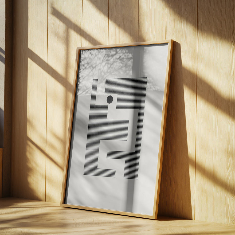 Minimalistisk labyrint | Poster
