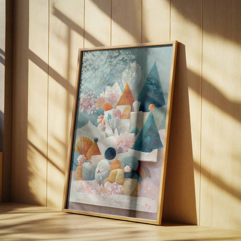 Nyckfullt blomlandskap | Poster