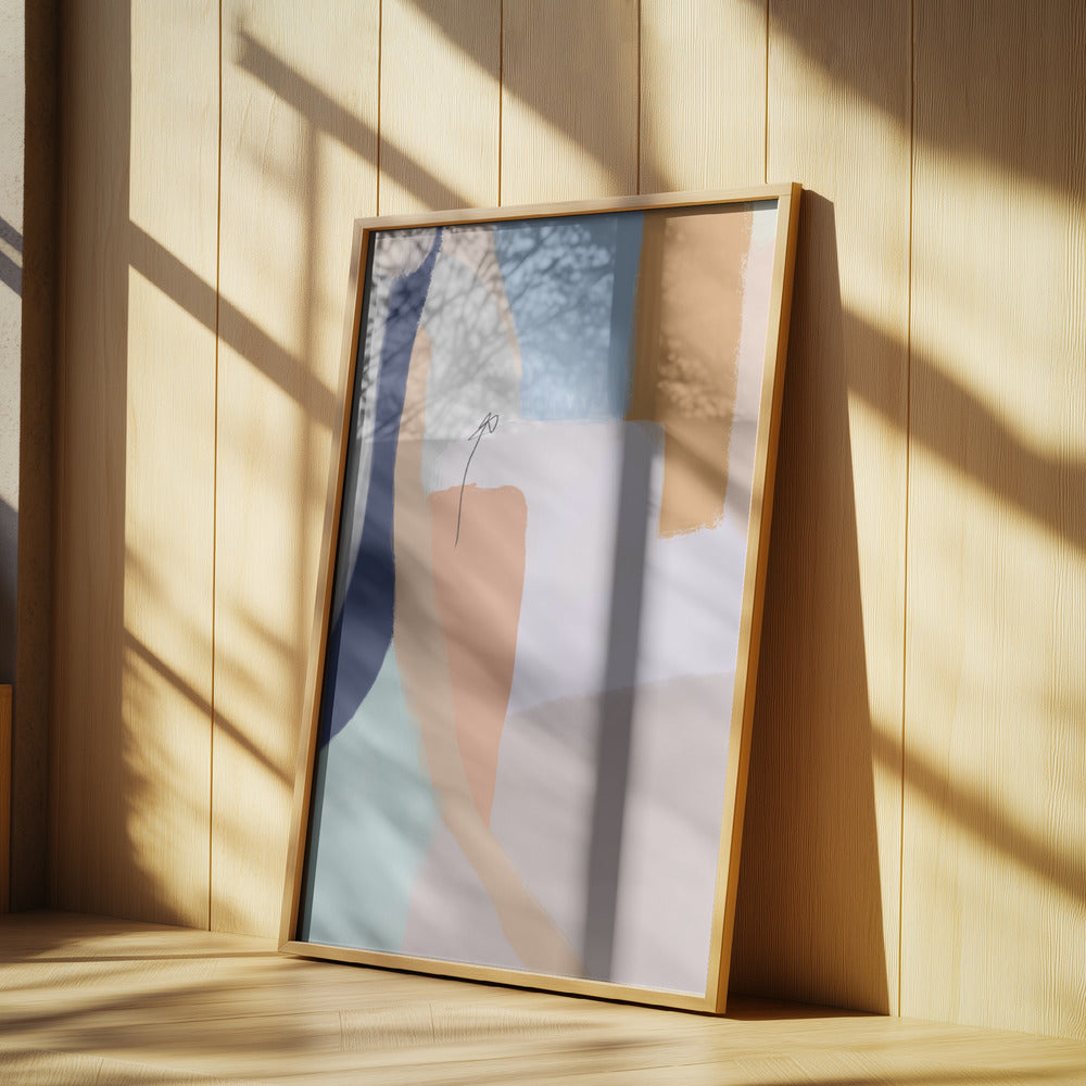 Mjuka pastellfärger och djärva penseldrag | Poster