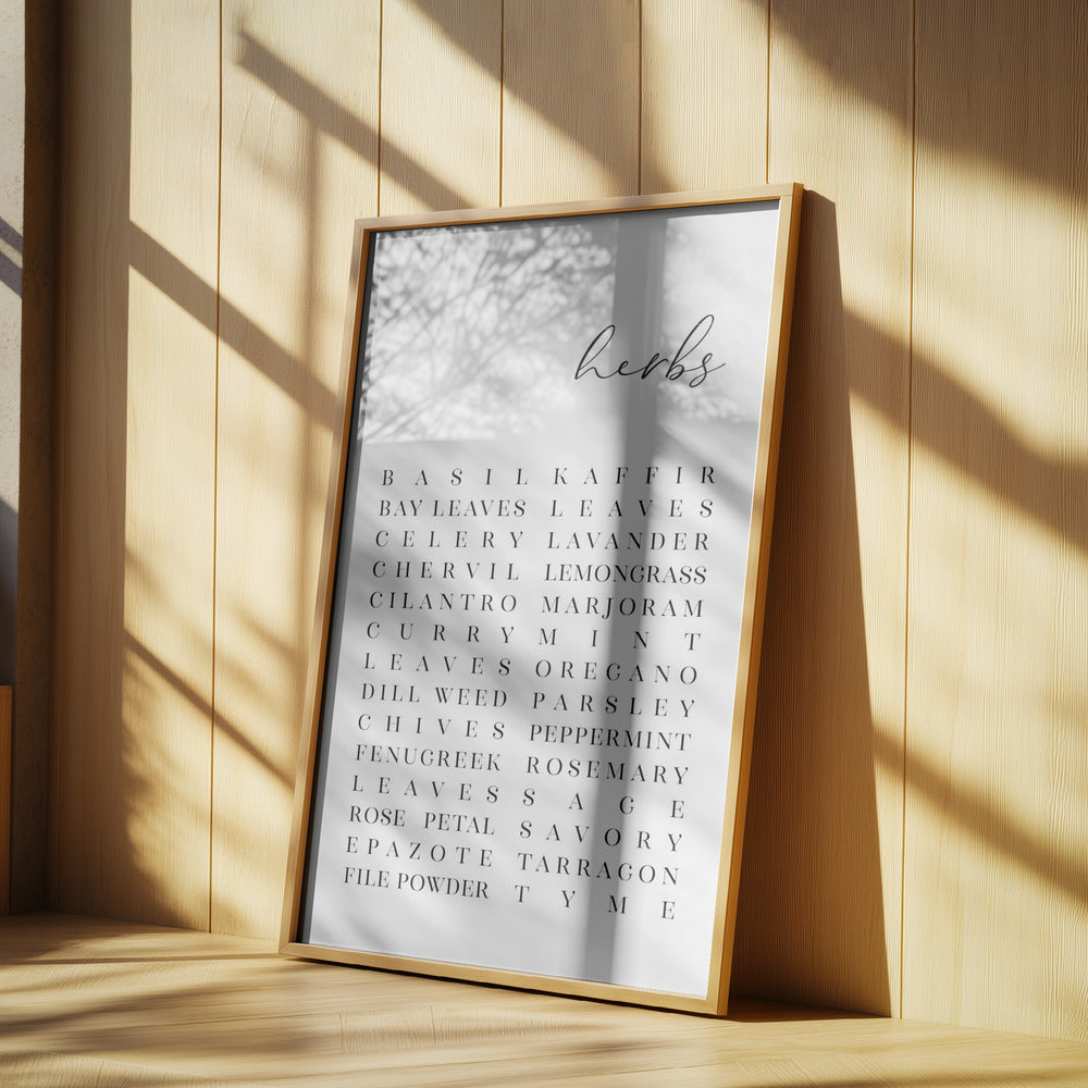List of herbs | Poster