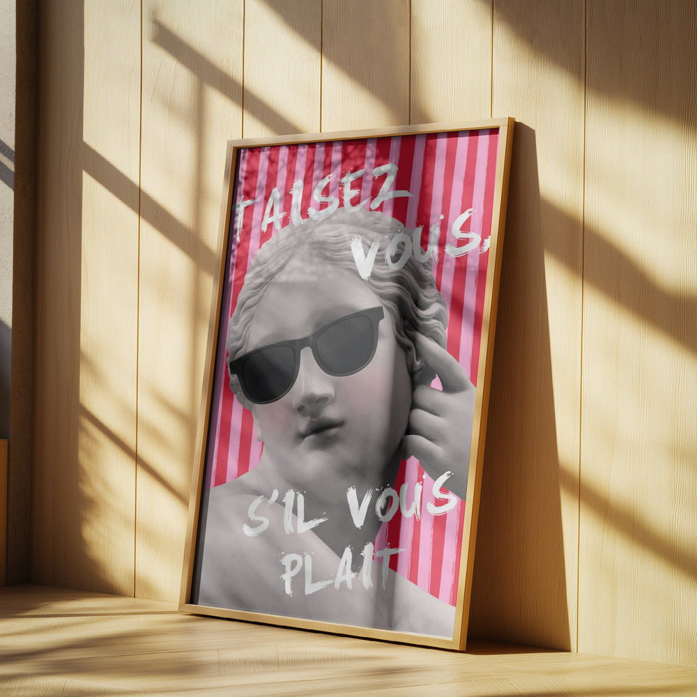Rosa och rödrandig Venus | Poster