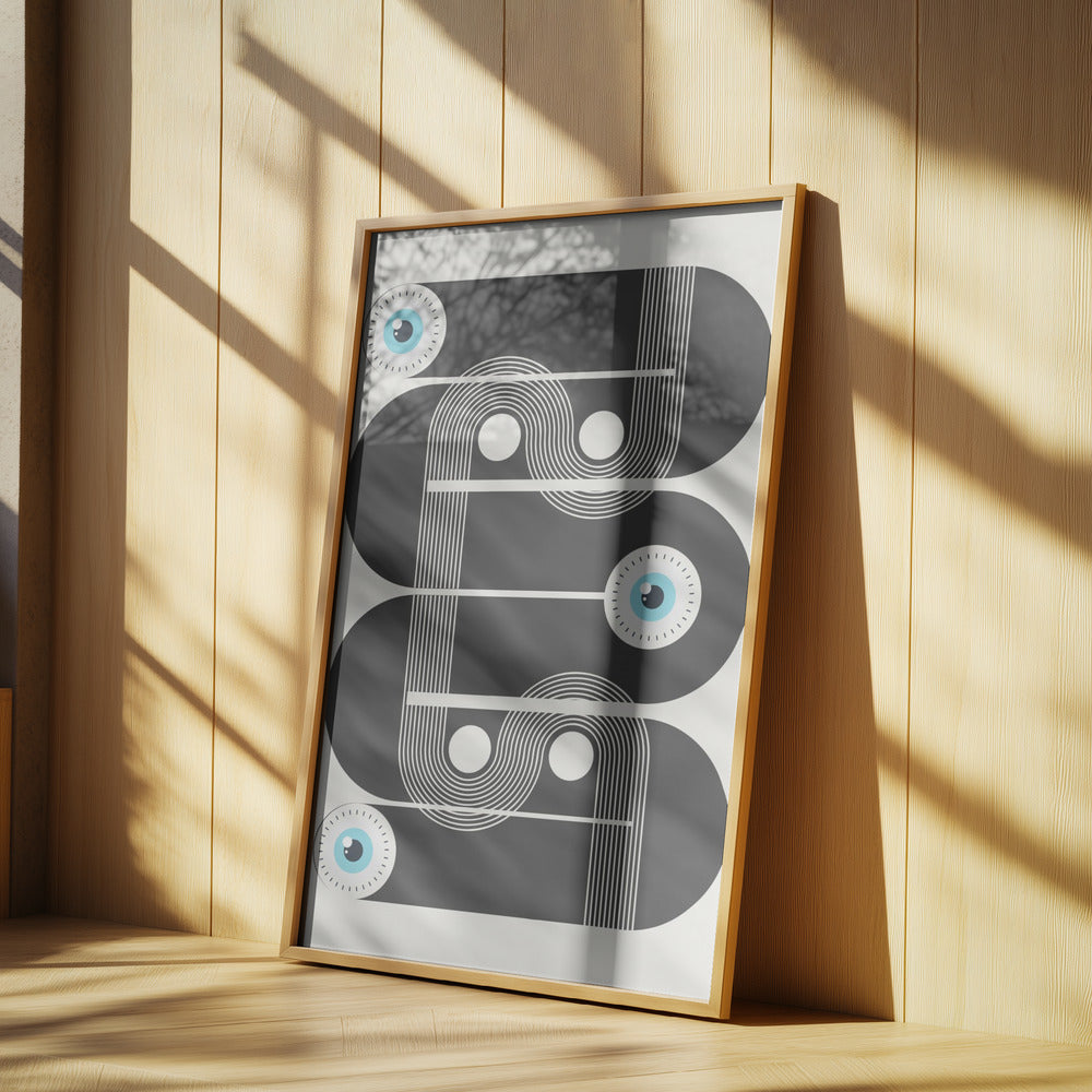 Geometriska onda ögon | Poster