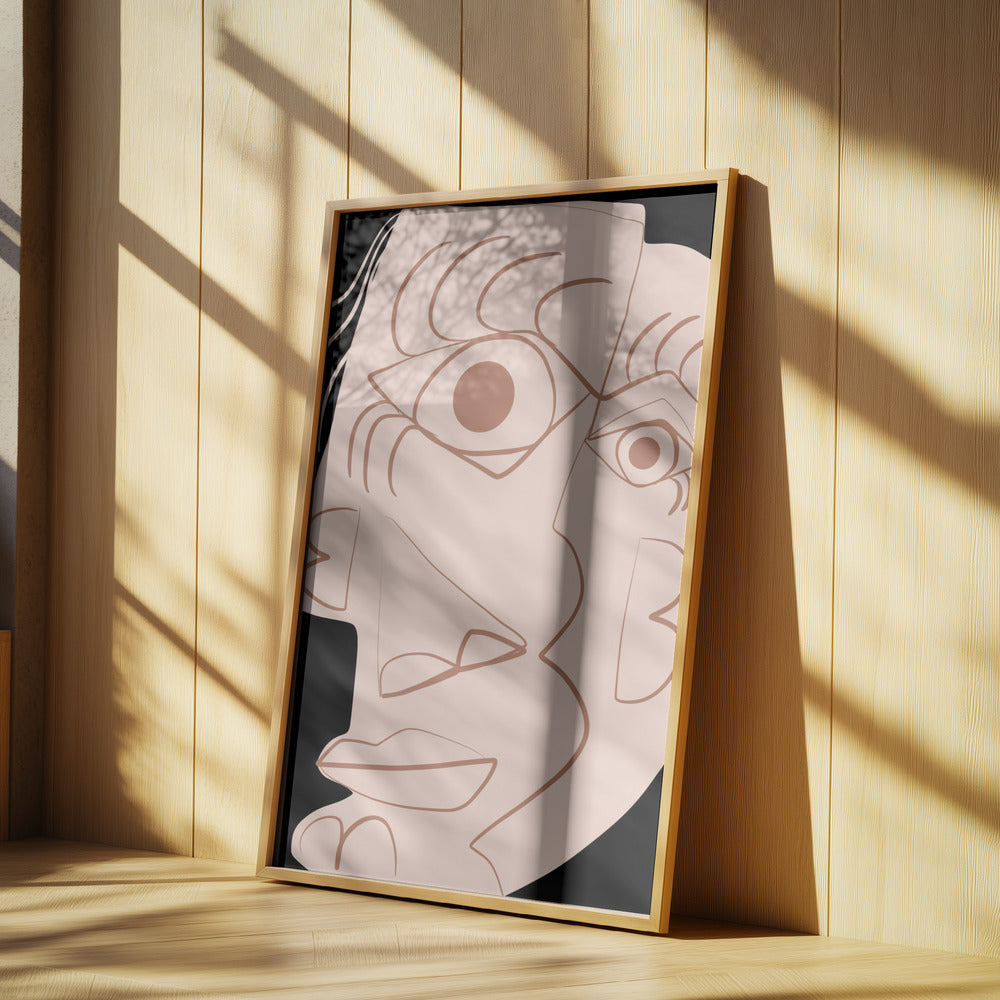 Enkelt abstrakt porträtt | Poster